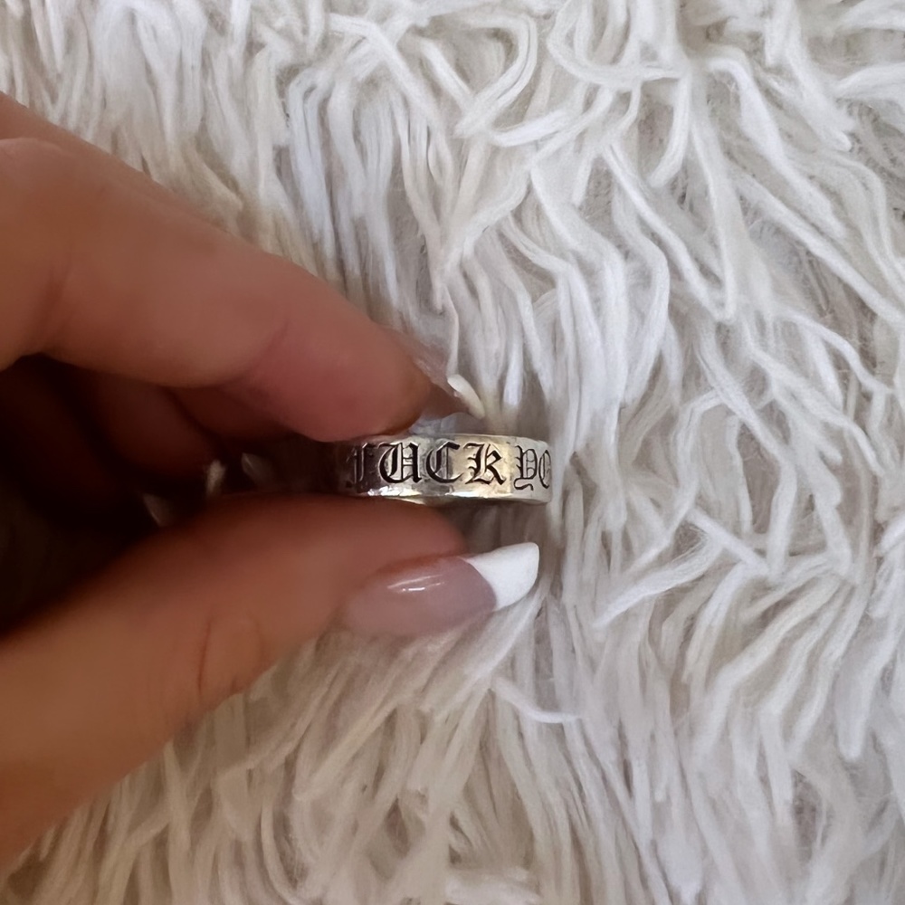 chrome hearts F U ring